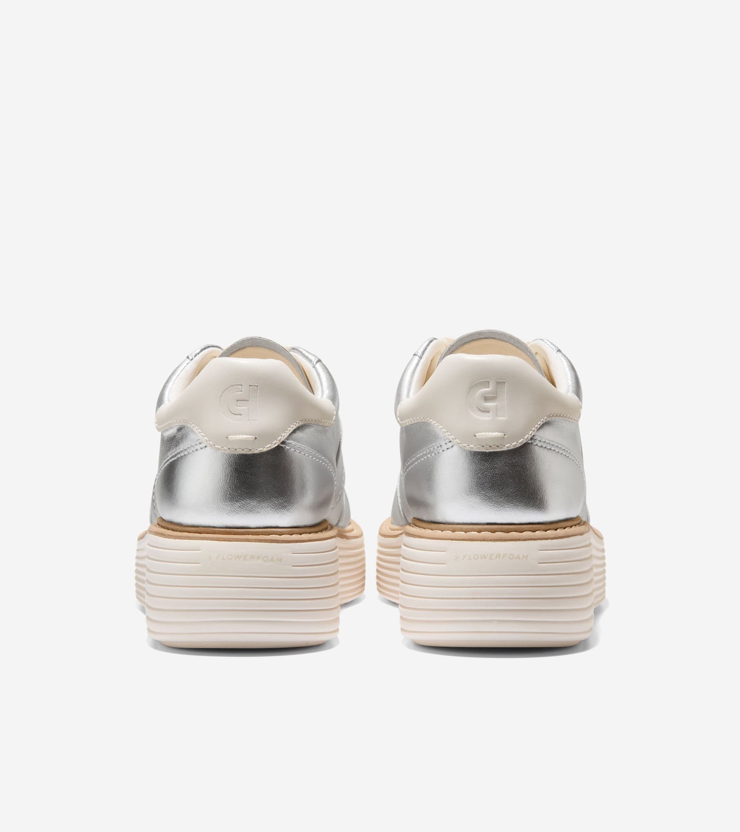 W35018:SILVER METALLIC/IVORY
