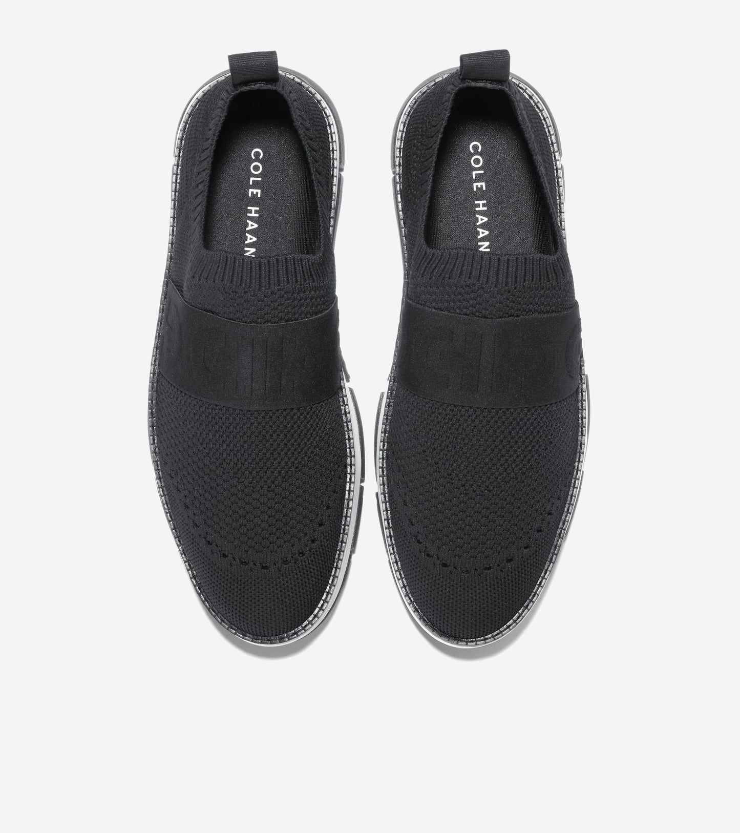 W32498:BLACK KNIT/WHITE