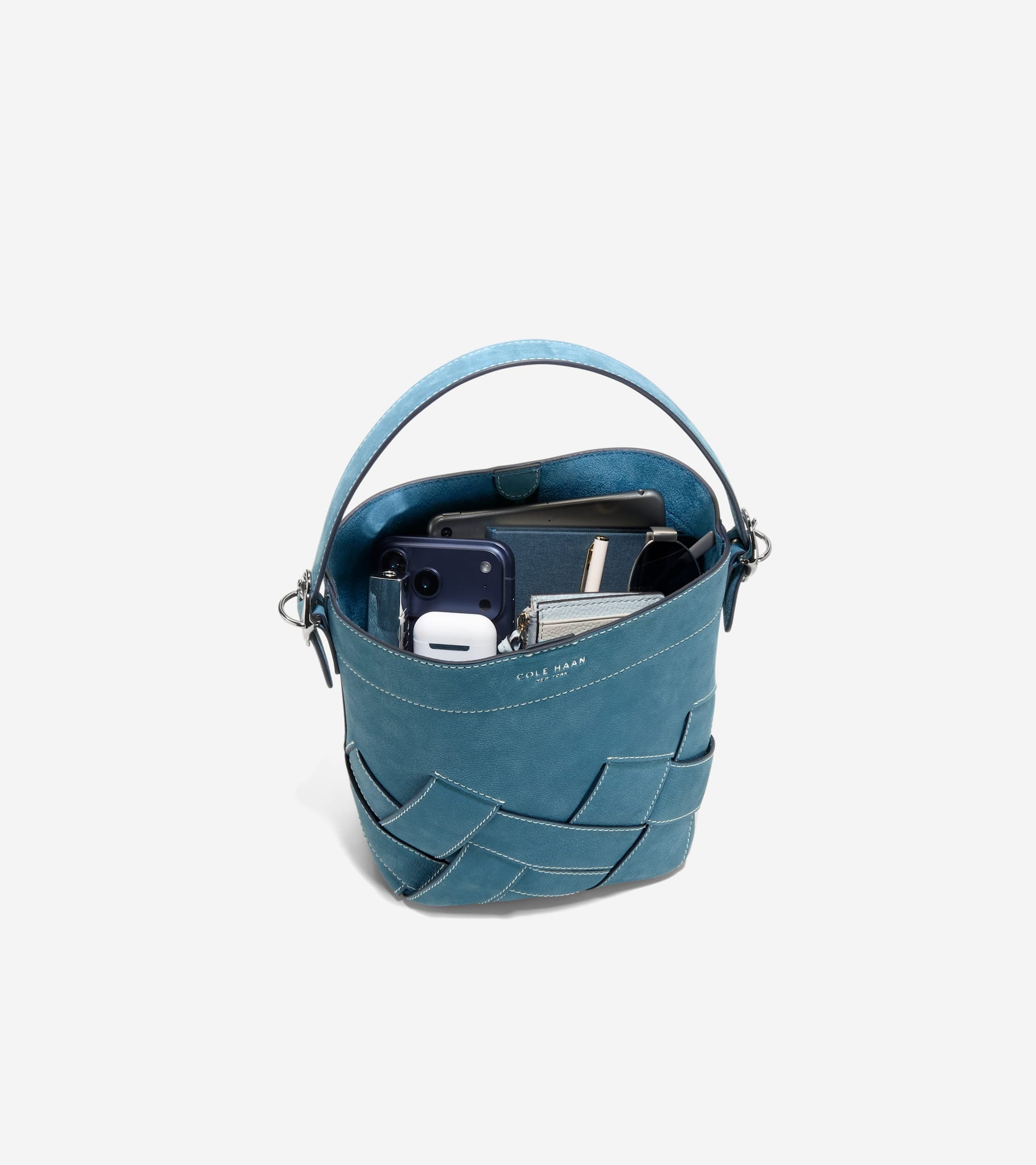 U08465:PROVINCIAL BLUE NUBUCK WOVEN:0000
