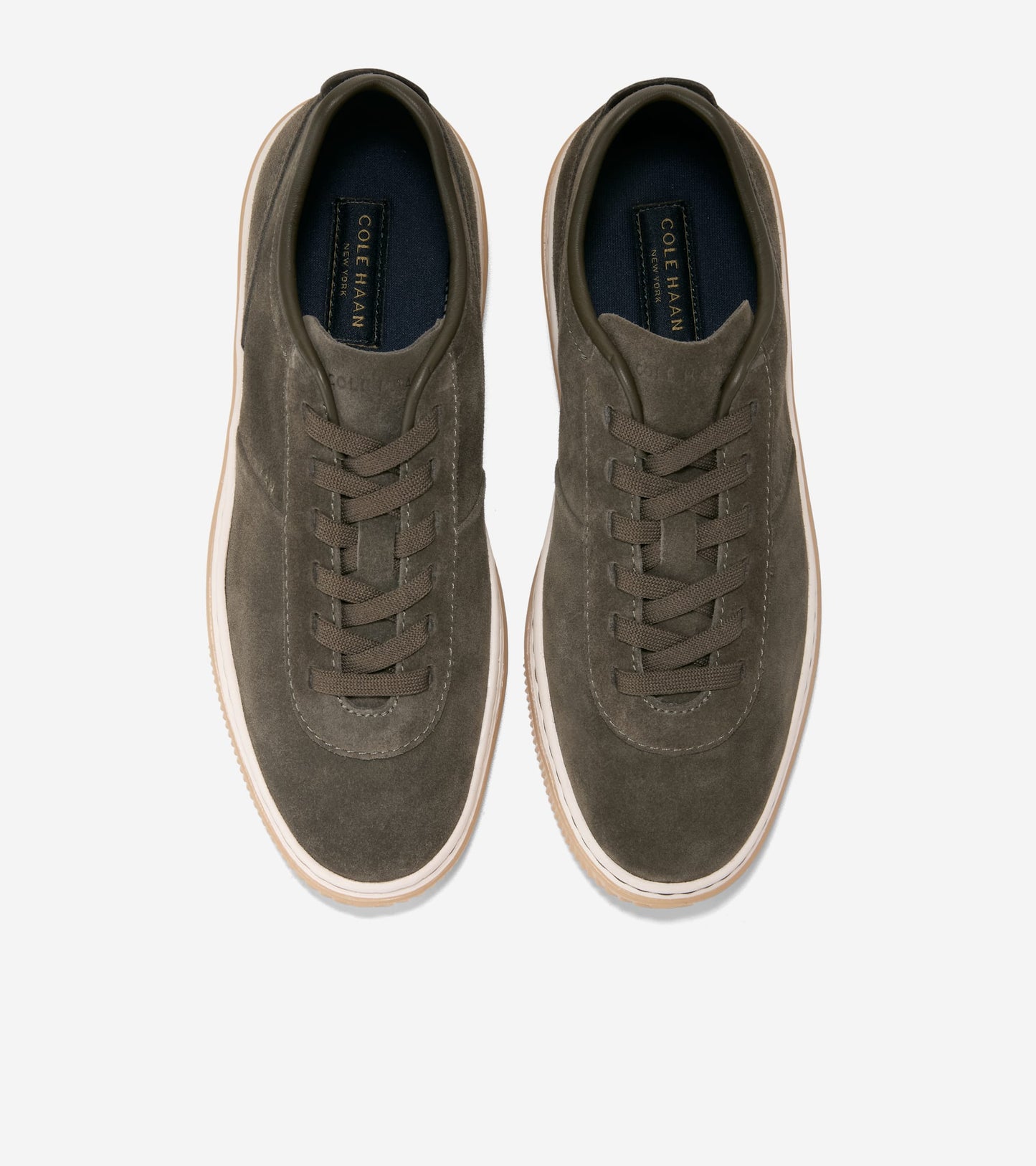 W38416:CH DEEP OLIVE SUEDE / NATURAL GUM
