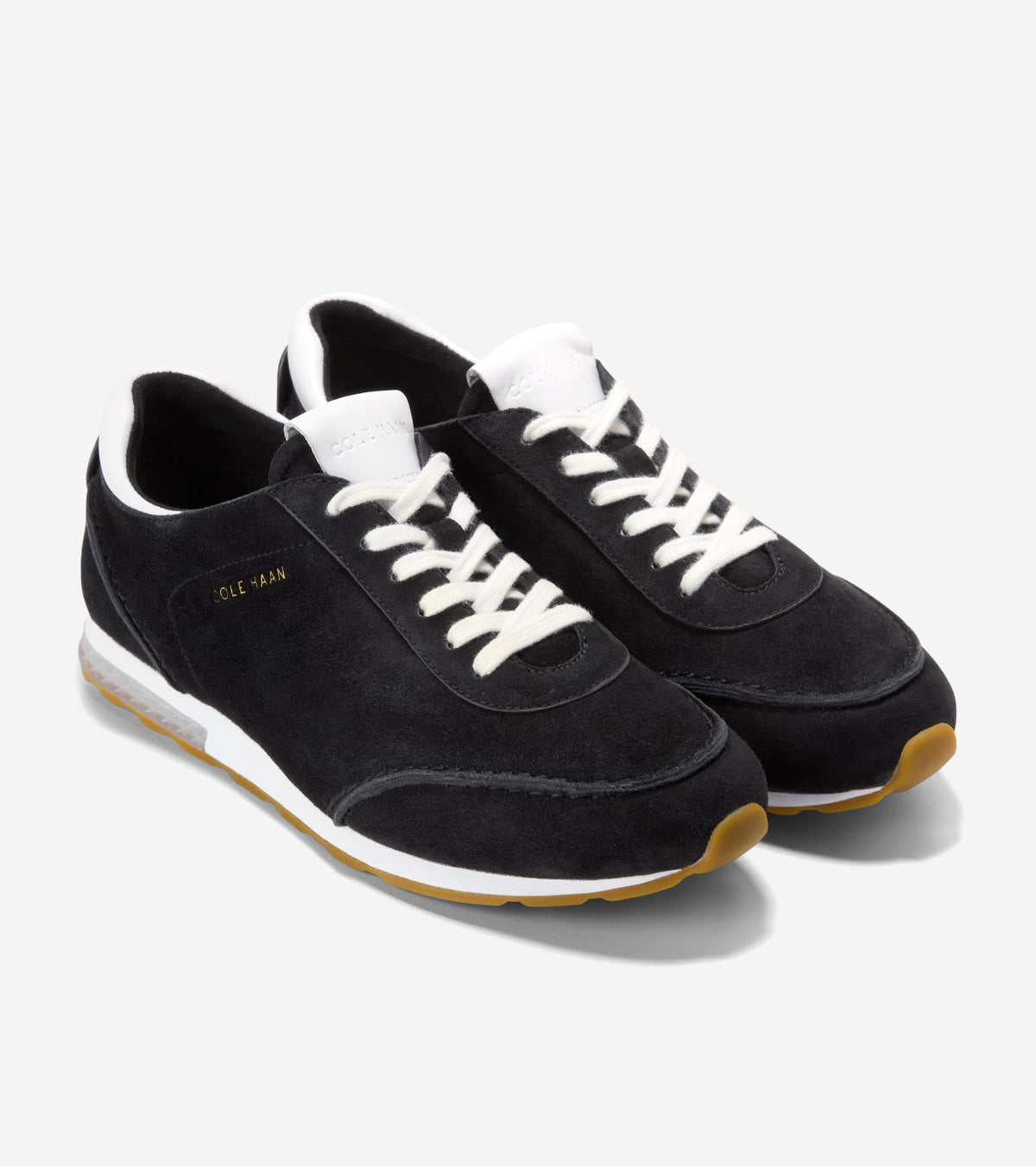 W34724:BLACK SUEDE/LTHR