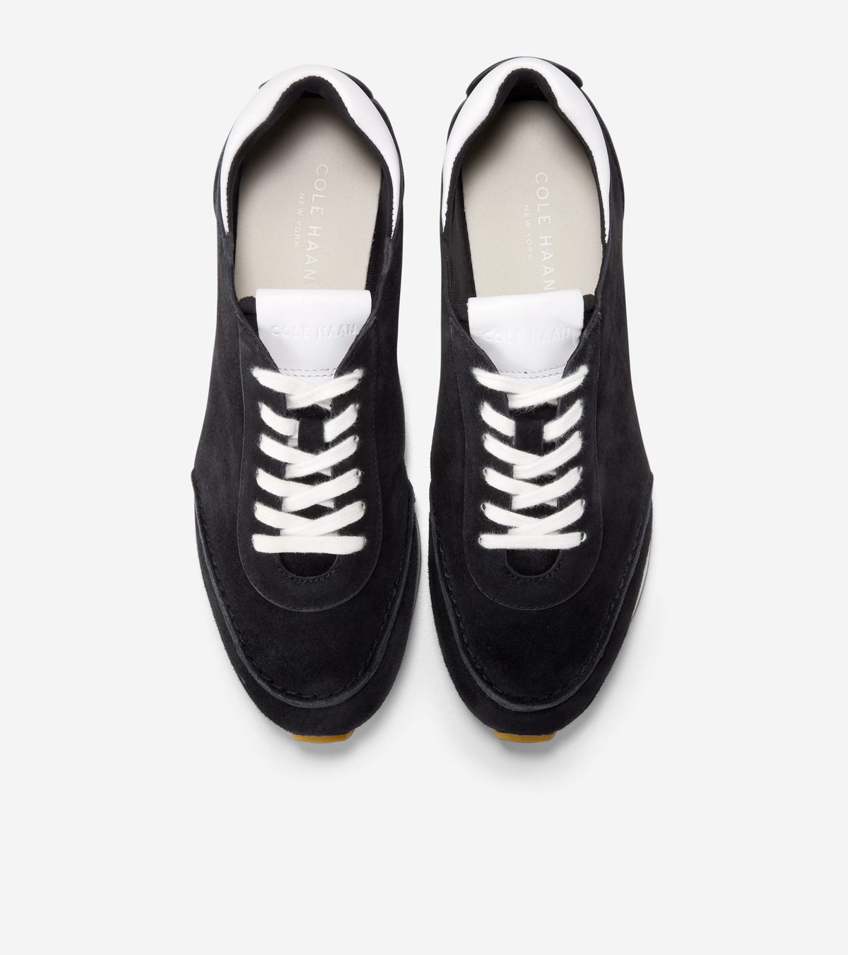 W34724:BLACK SUEDE/LTHR