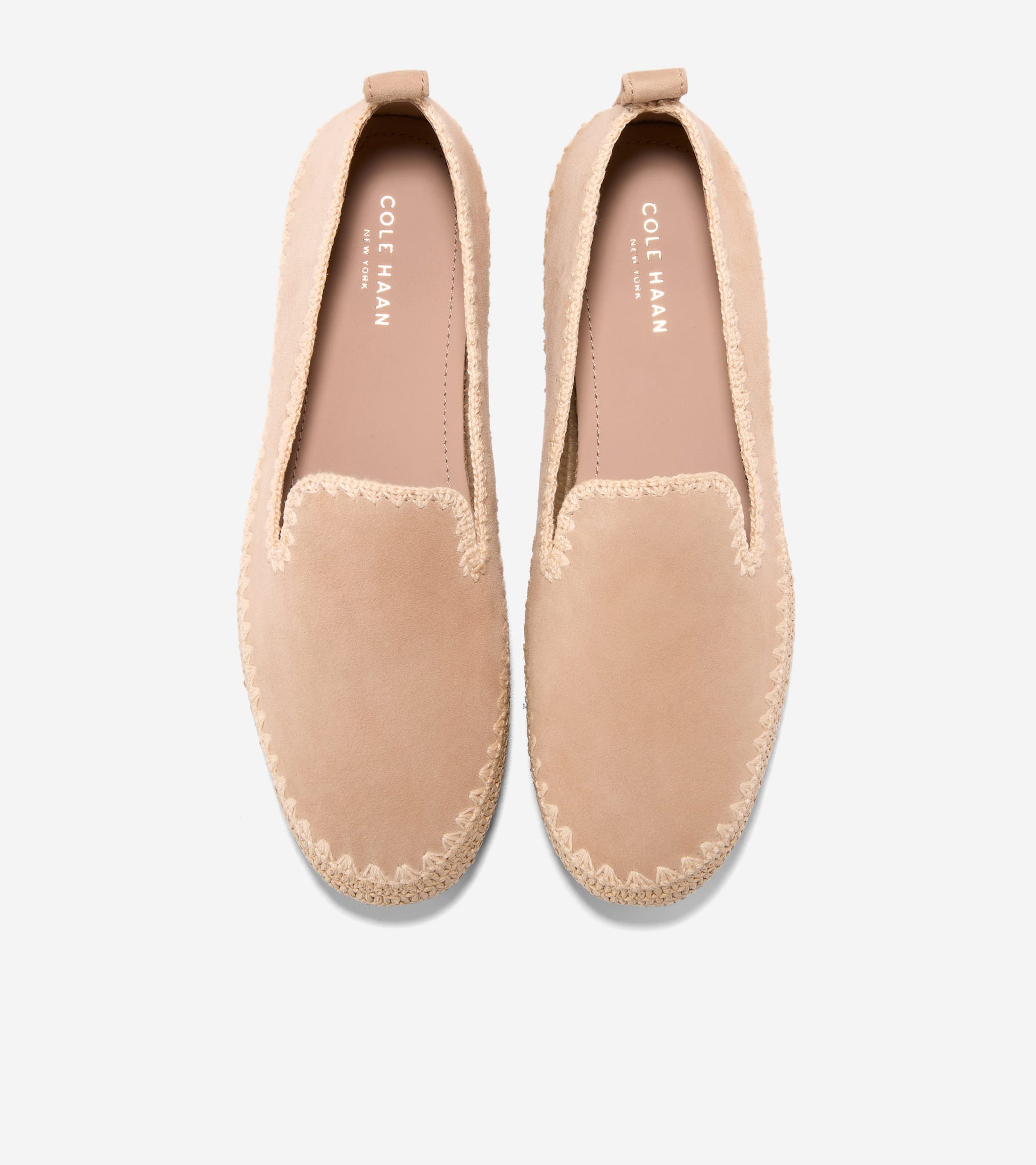 W34589:CH TUSCAN SAND SUEDE / NATURAL RAFFIA