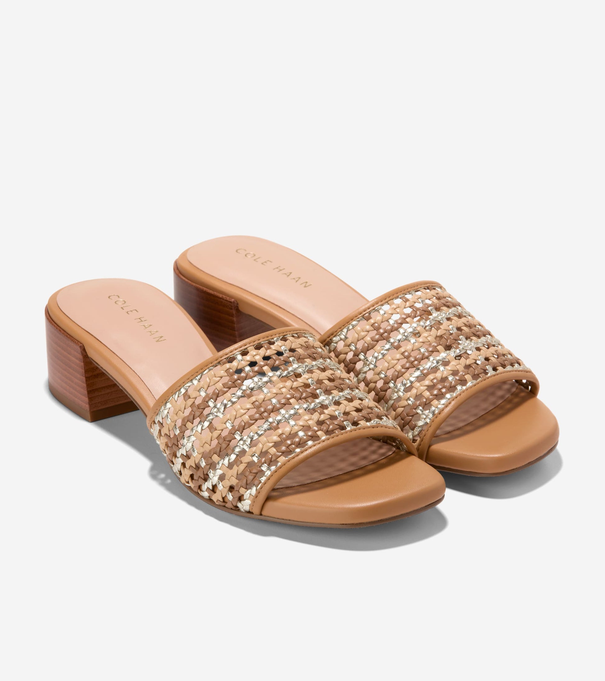 W36026:NEUTRAL WOVEN / BISCUIT PU