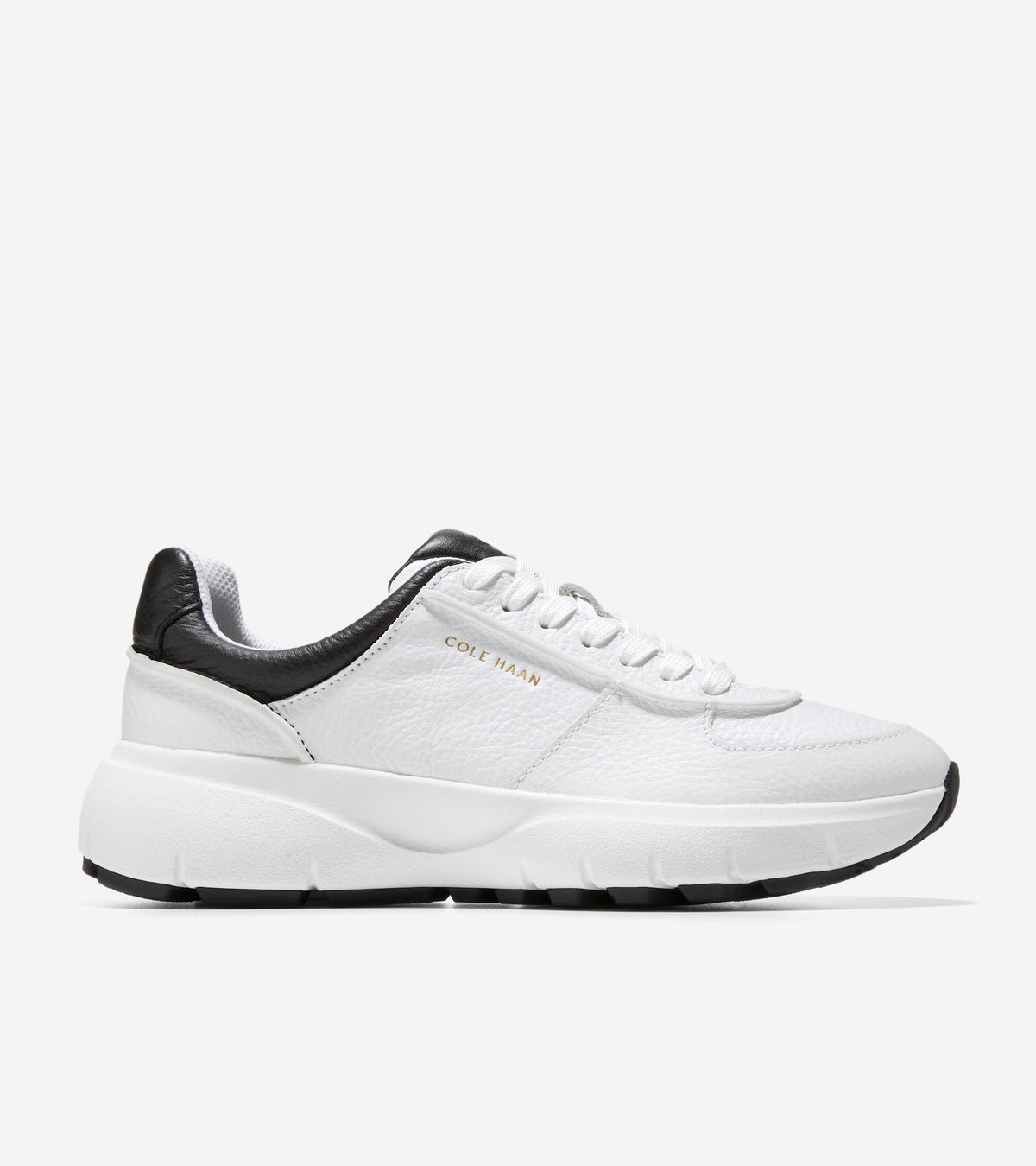 W37342:WHITE TUMBLED LEATHER / BLACK LEATHER