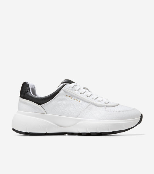 W37342:WHITE TUMBLED LEATHER / BLACK LEATHER
