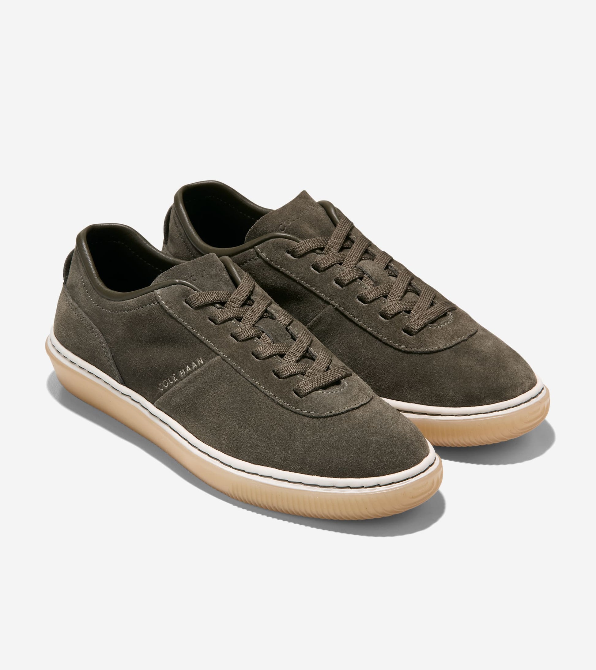 W38416:CH DEEP OLIVE SUEDE / NATURAL GUM