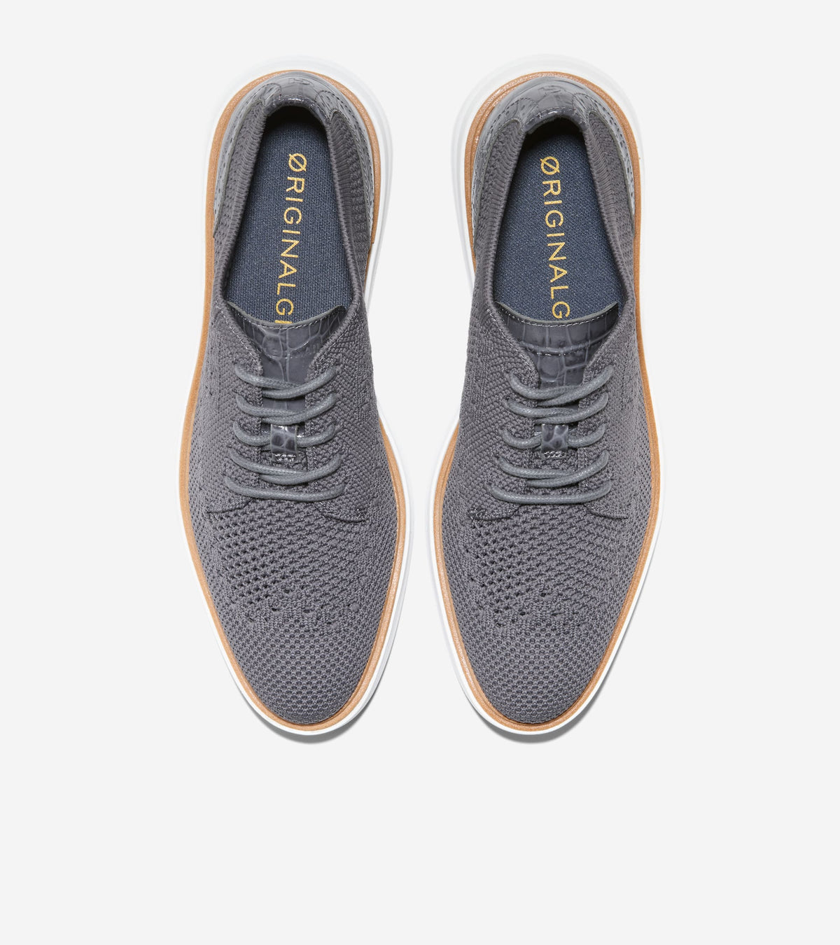 W37484:BLACKENED PEARL STITCHLITE / CROC PRINT LEATHER