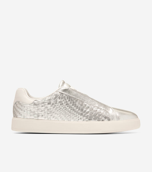 W37719:CHAMPAGNE GEN WEAVE LEATHER