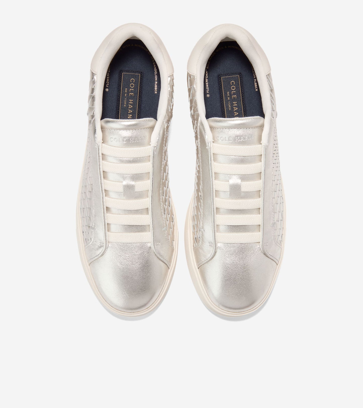 W37719:CHAMPAGNE GEN WEAVE LEATHER