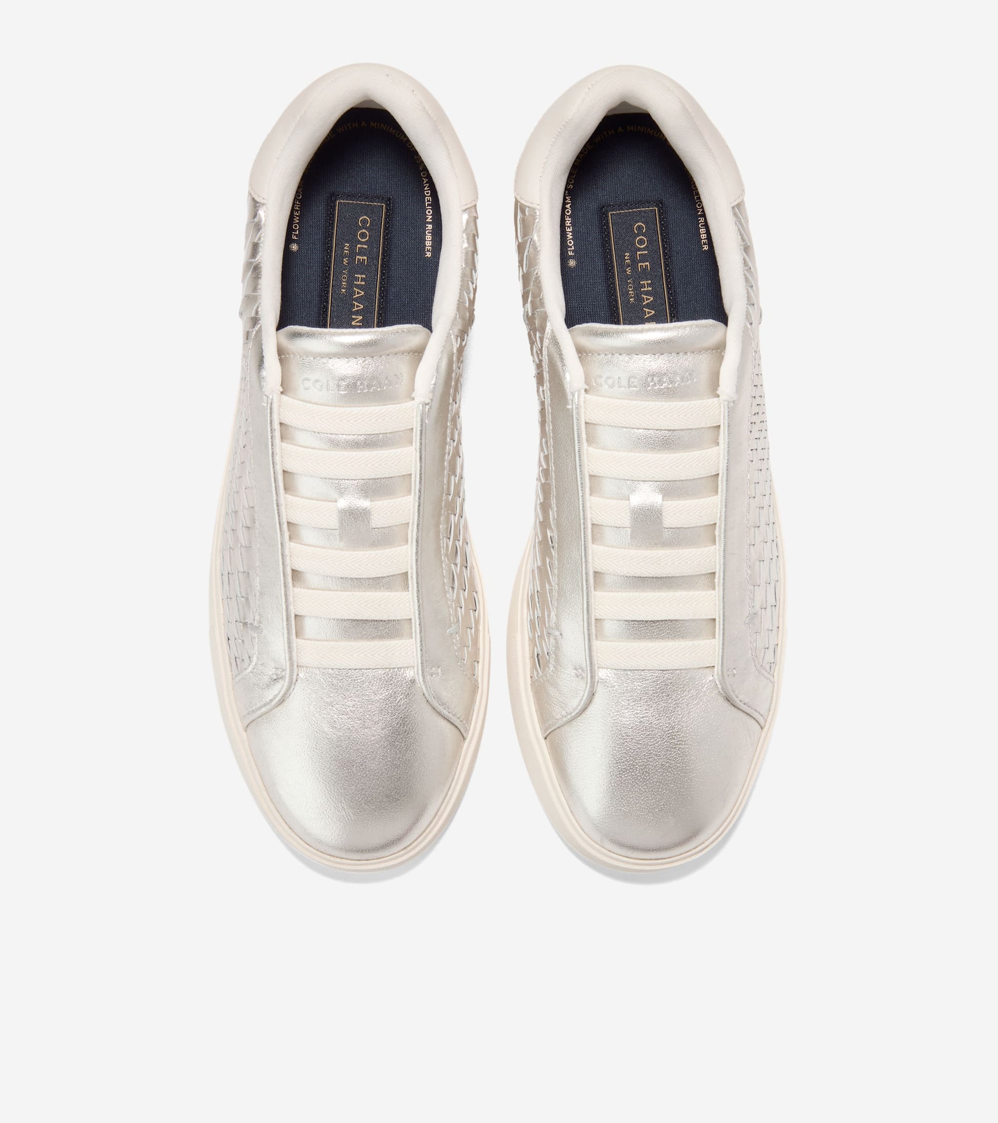W37719:CHAMPAGNE GEN WEAVE LEATHER