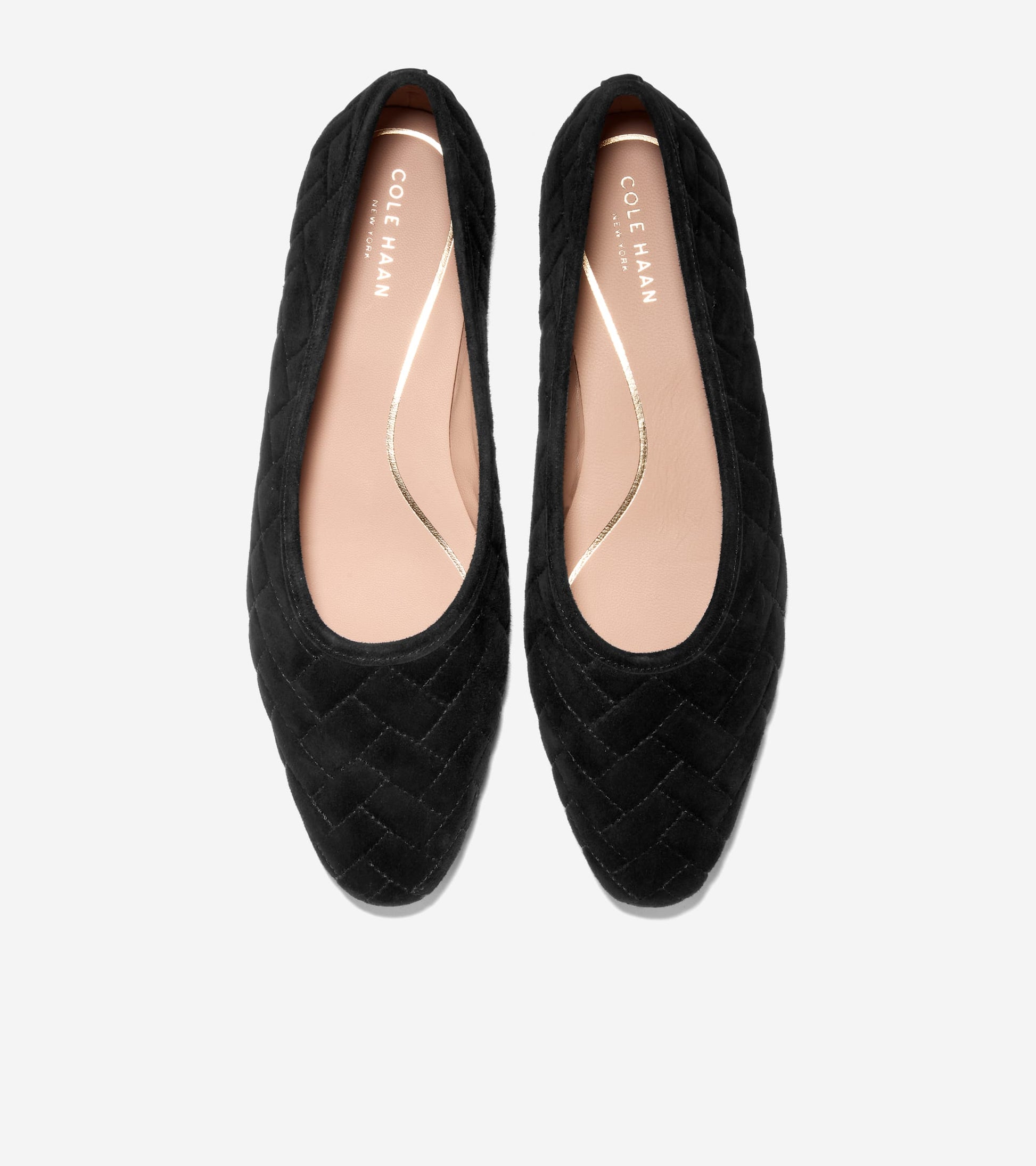 W37824:BLACK QUILTED SUEDE