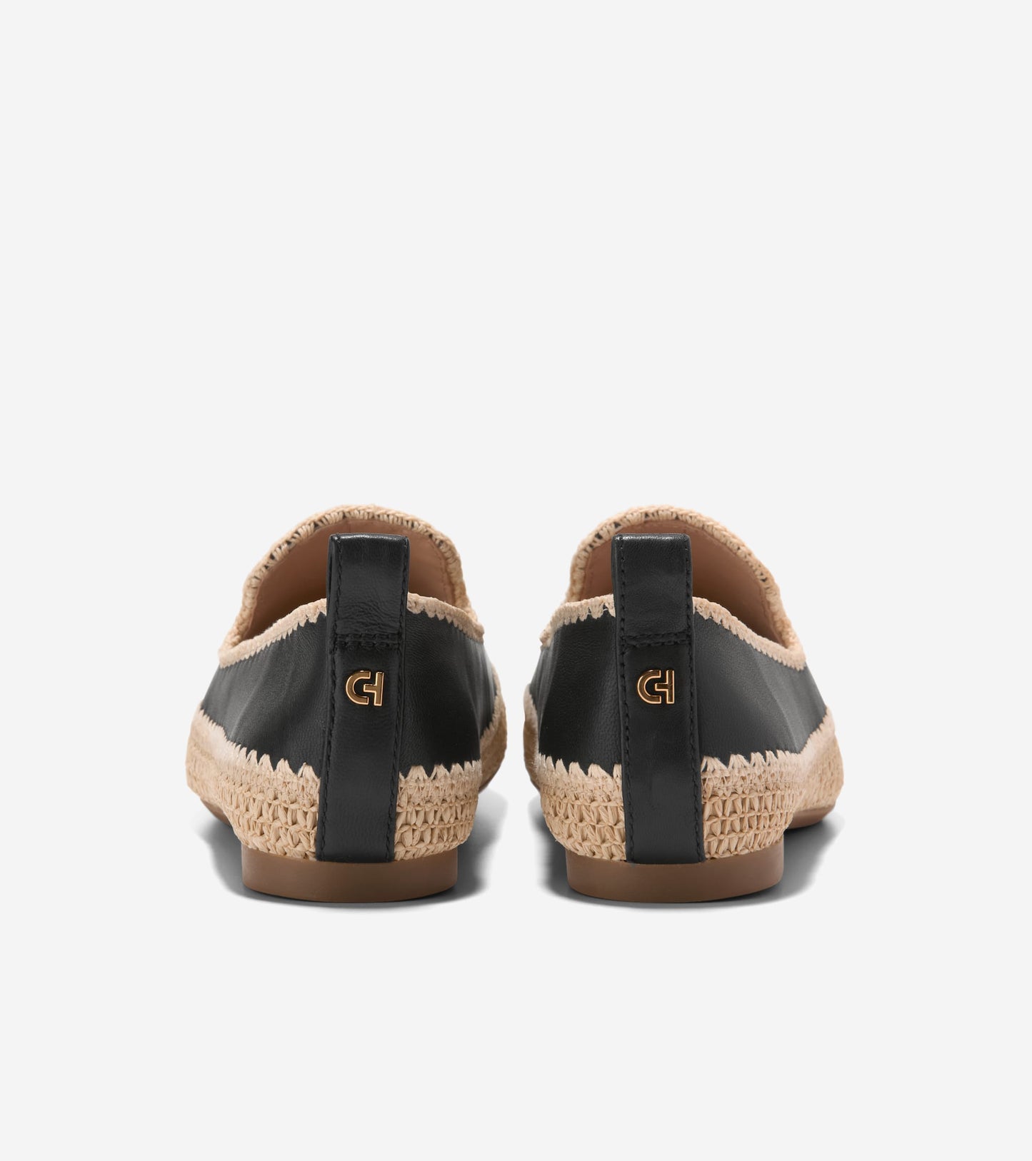 W34991:BLACK LTHR/NATURAL RAFFIA