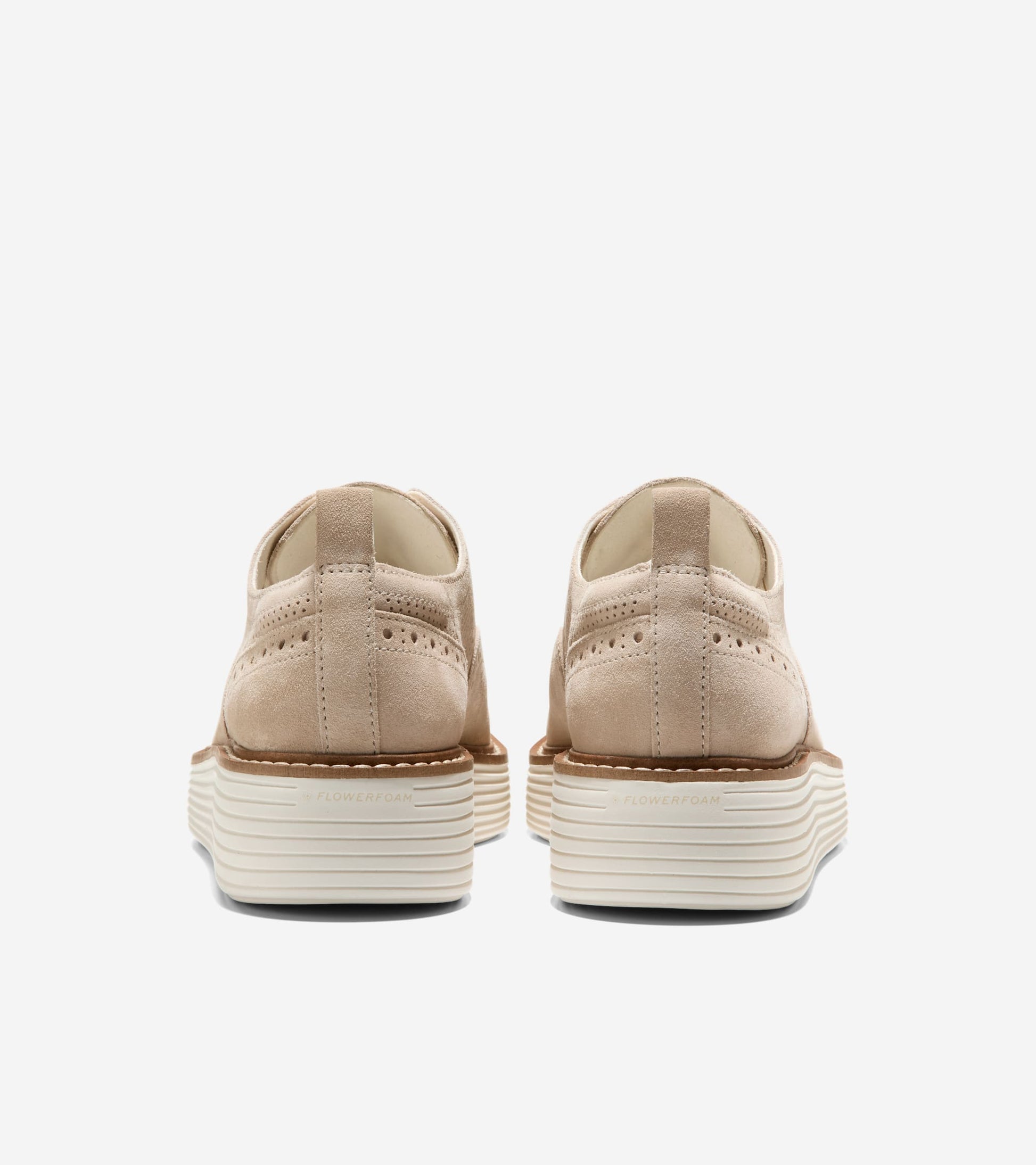 W34813:CH LT SESAME SUEDE/NATURAL WOOL/IVORY