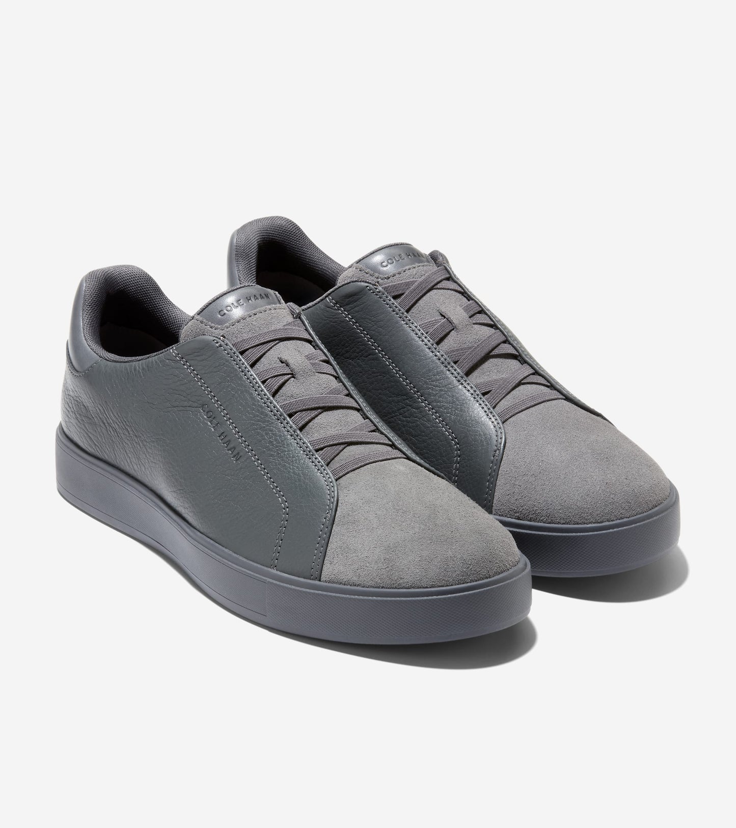 C45110:GRAY PINSTRIPE / GRAY PINSTRIPE SUEDE / GRAY PINSTRIPE