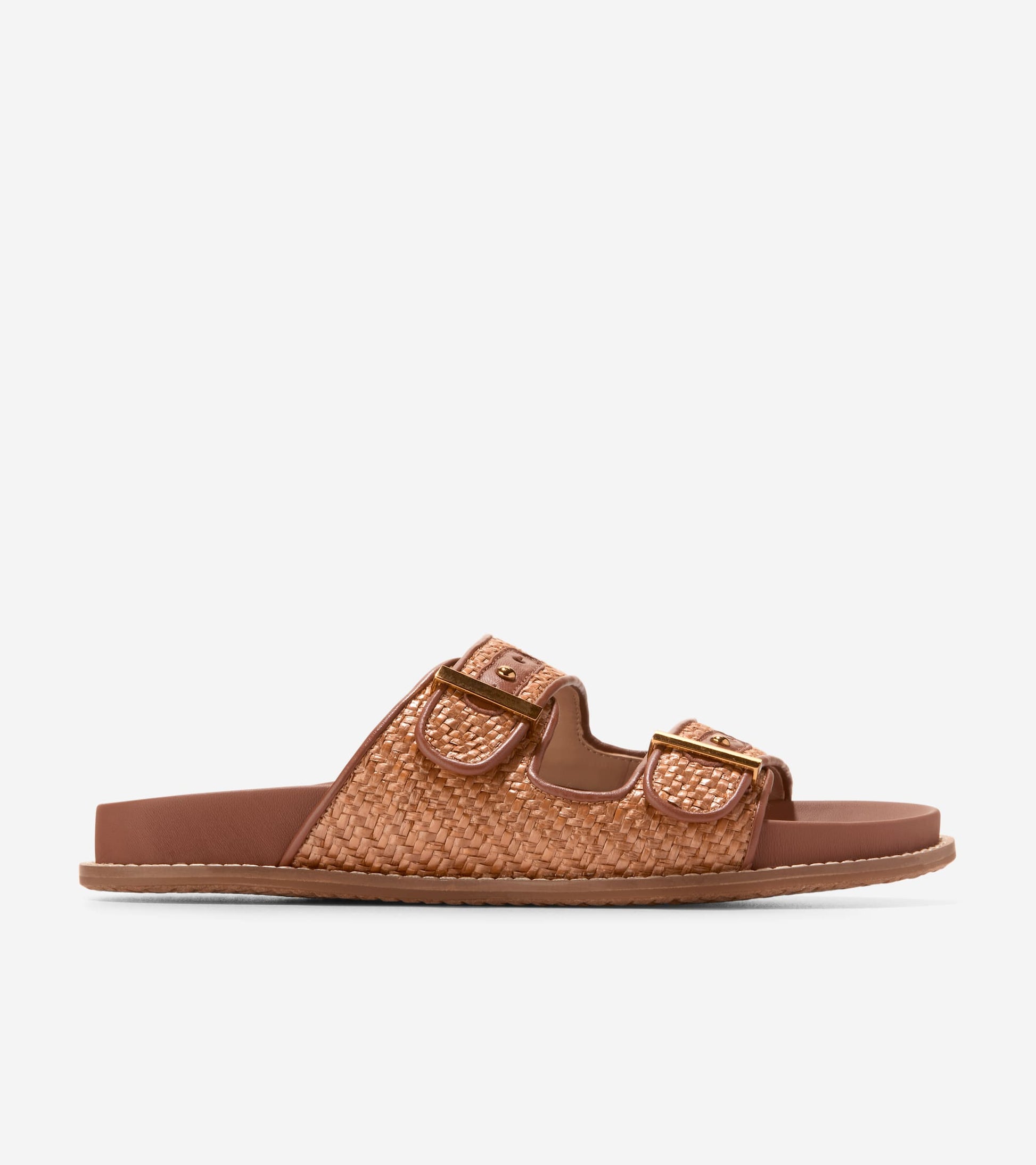 W31886:TAN RAFFIA/CH DK CUOIO LTR