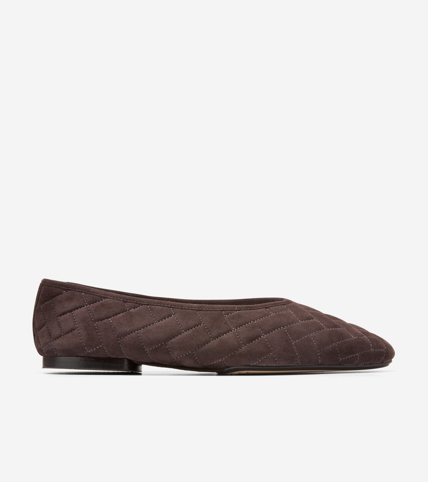 W37449:CH DARK CHOCOLATE QUILTED SUEDE