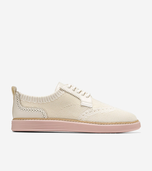W33445:IVORY KNIT/LEATHER/CAMEO ROSE