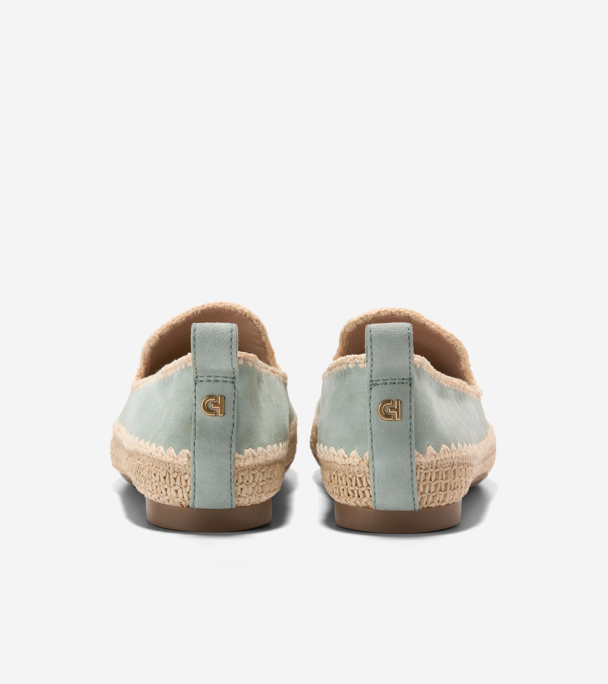 W36190:LILY PAD SUEDE / NATURAL RAFFIA