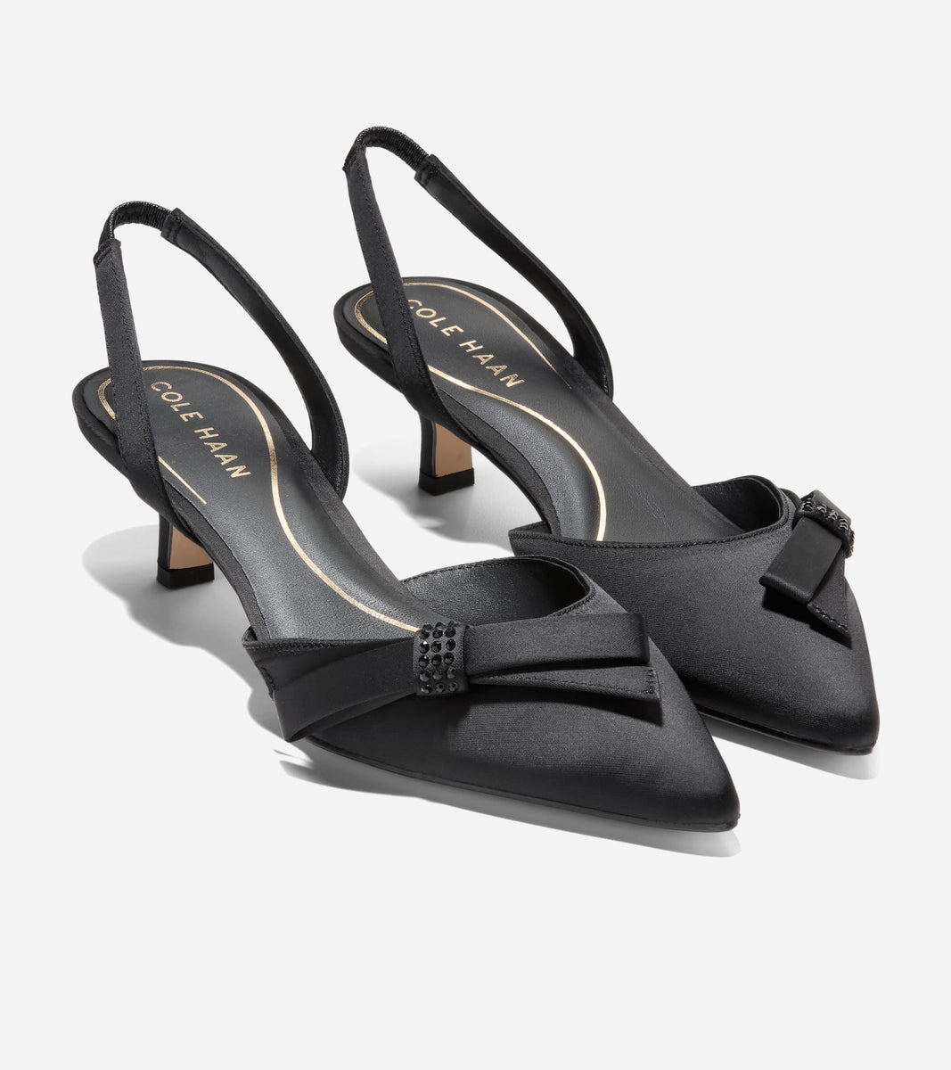 W32703:BLACK SATIN/BLACK CRYSTAL