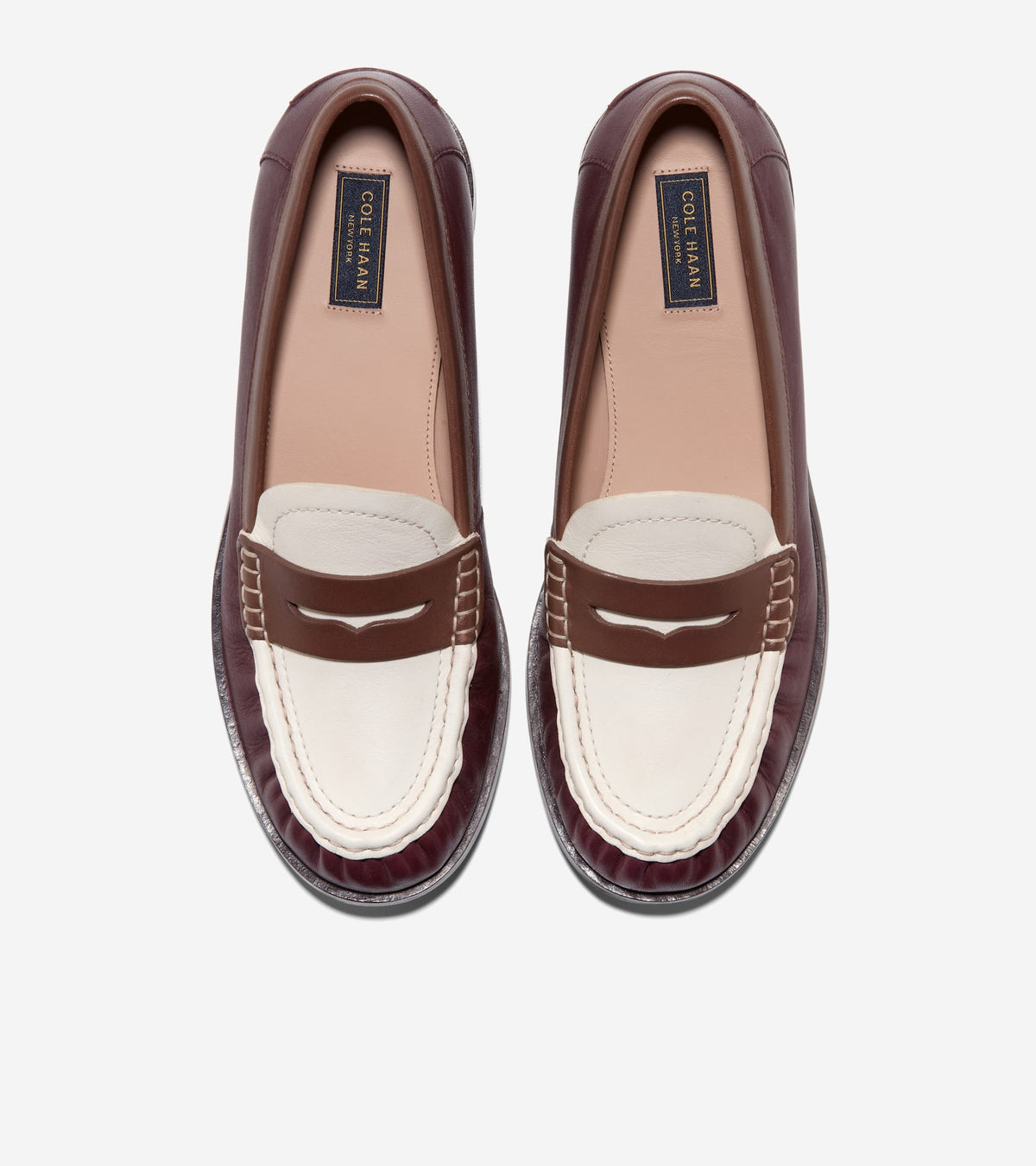 W37329:CH BLOODSTONE / FONDUE FUDGE / IVORY LEATHER