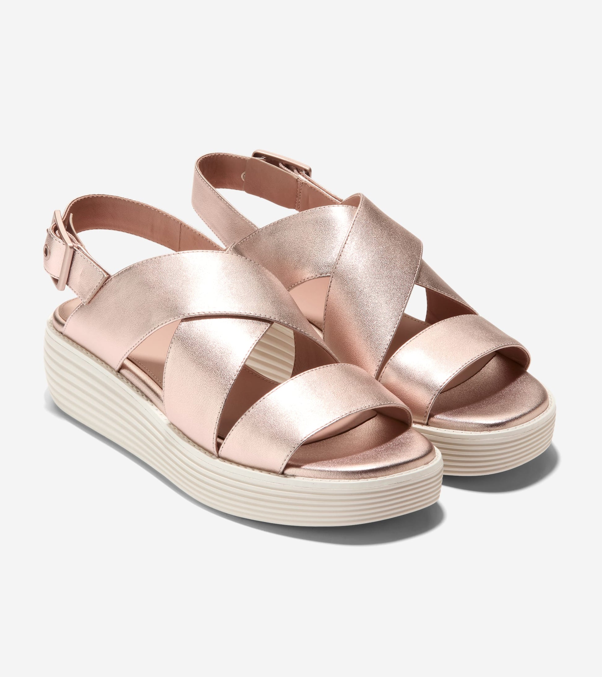 Flatform Sandals Rose Gold Comfort Sandals Buy Rose Gold Forever