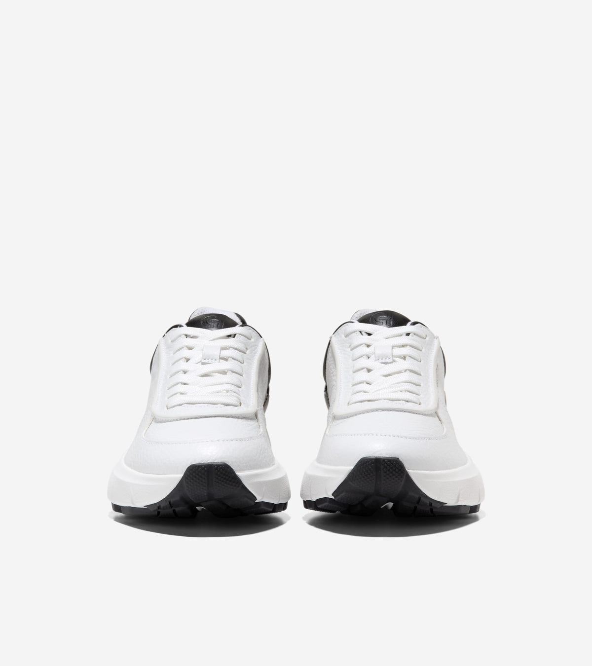 W37342:WHITE TUMBLED LEATHER / BLACK LEATHER