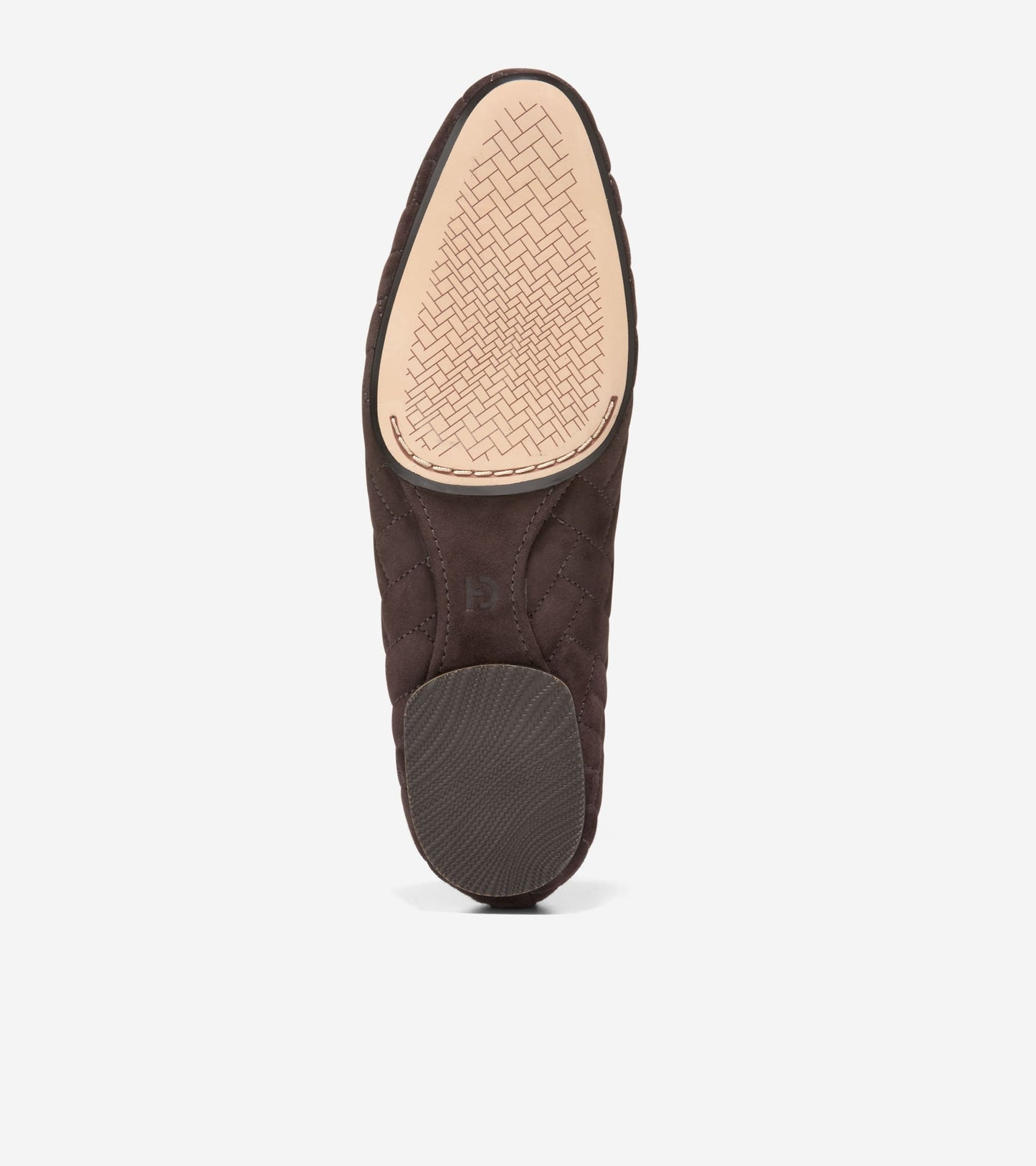 W37449:CH DARK CHOCOLATE QUILTED SUEDE
