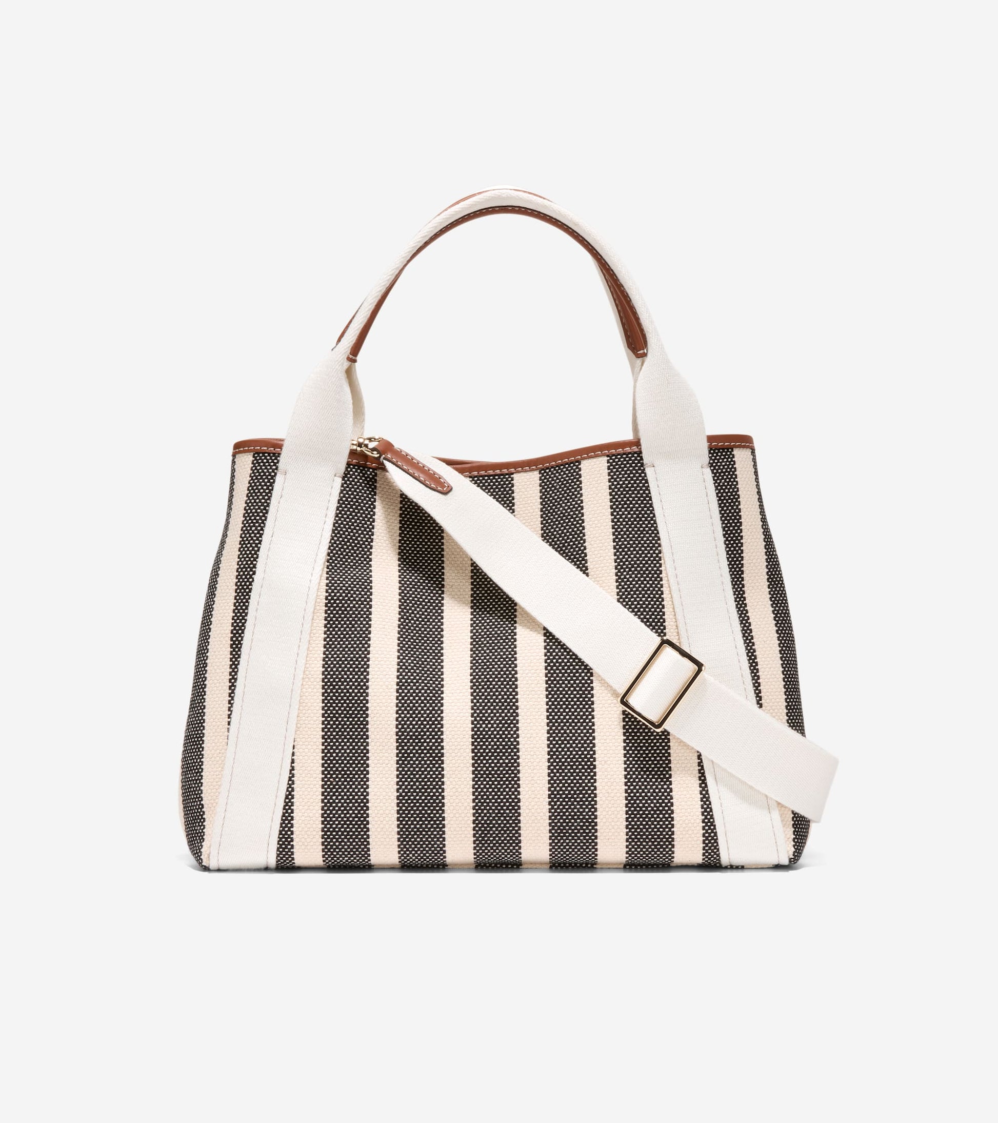 U08454:NATURAL CANVAS STRIPE PRINT:0000