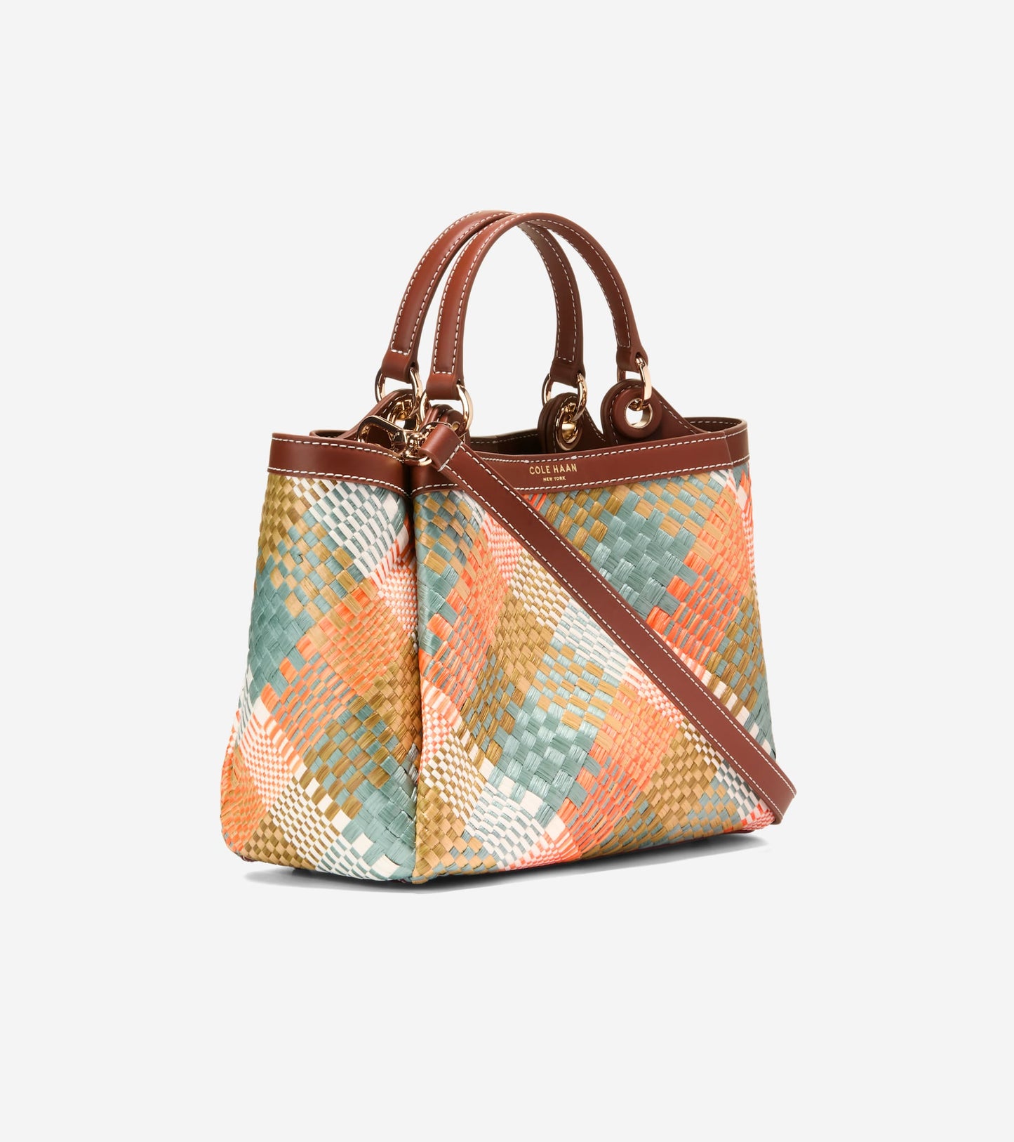 U08524:MULTI COLOR  WOVEN RAFFIA PRINT:0000