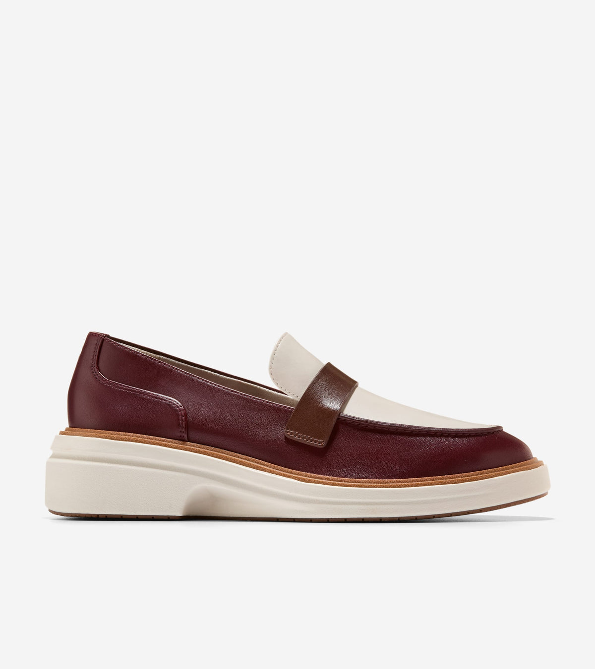 W37623:CH BLOODSTONE / FONDUE FUDGE / IVORY LEATHER