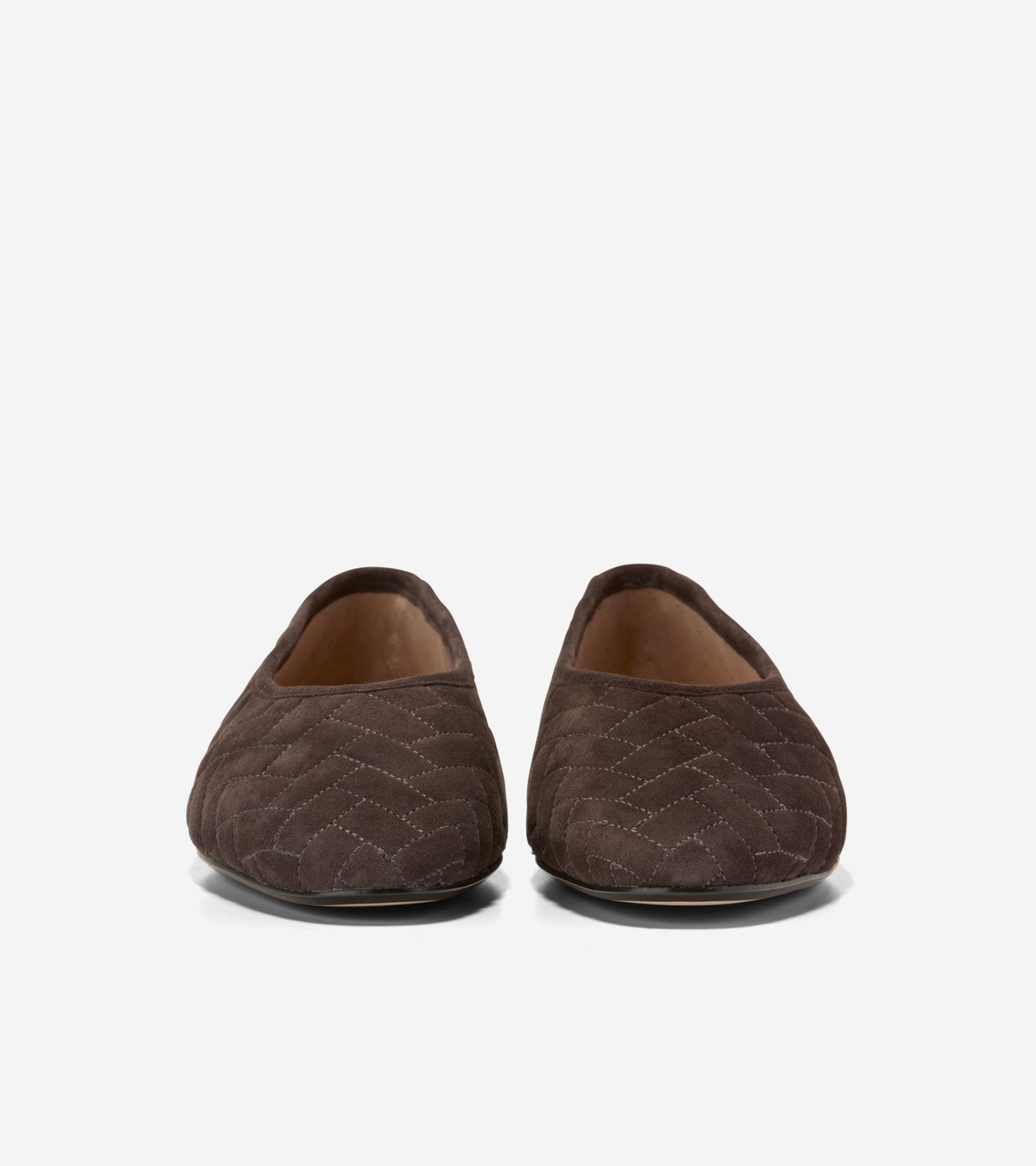 W37449:CH DARK CHOCOLATE QUILTED SUEDE