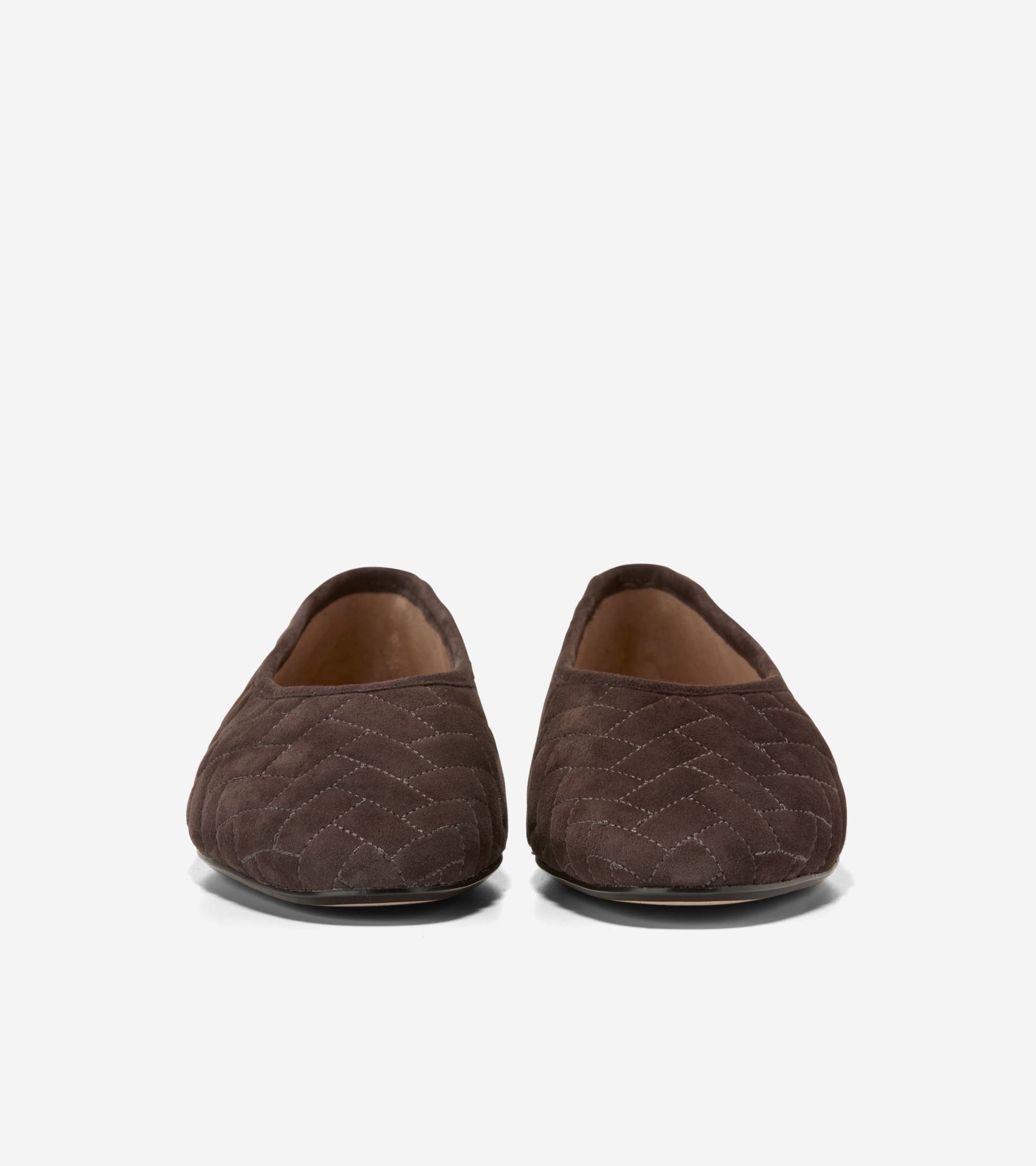 W37449:CH DARK CHOCOLATE QUILTED SUEDE