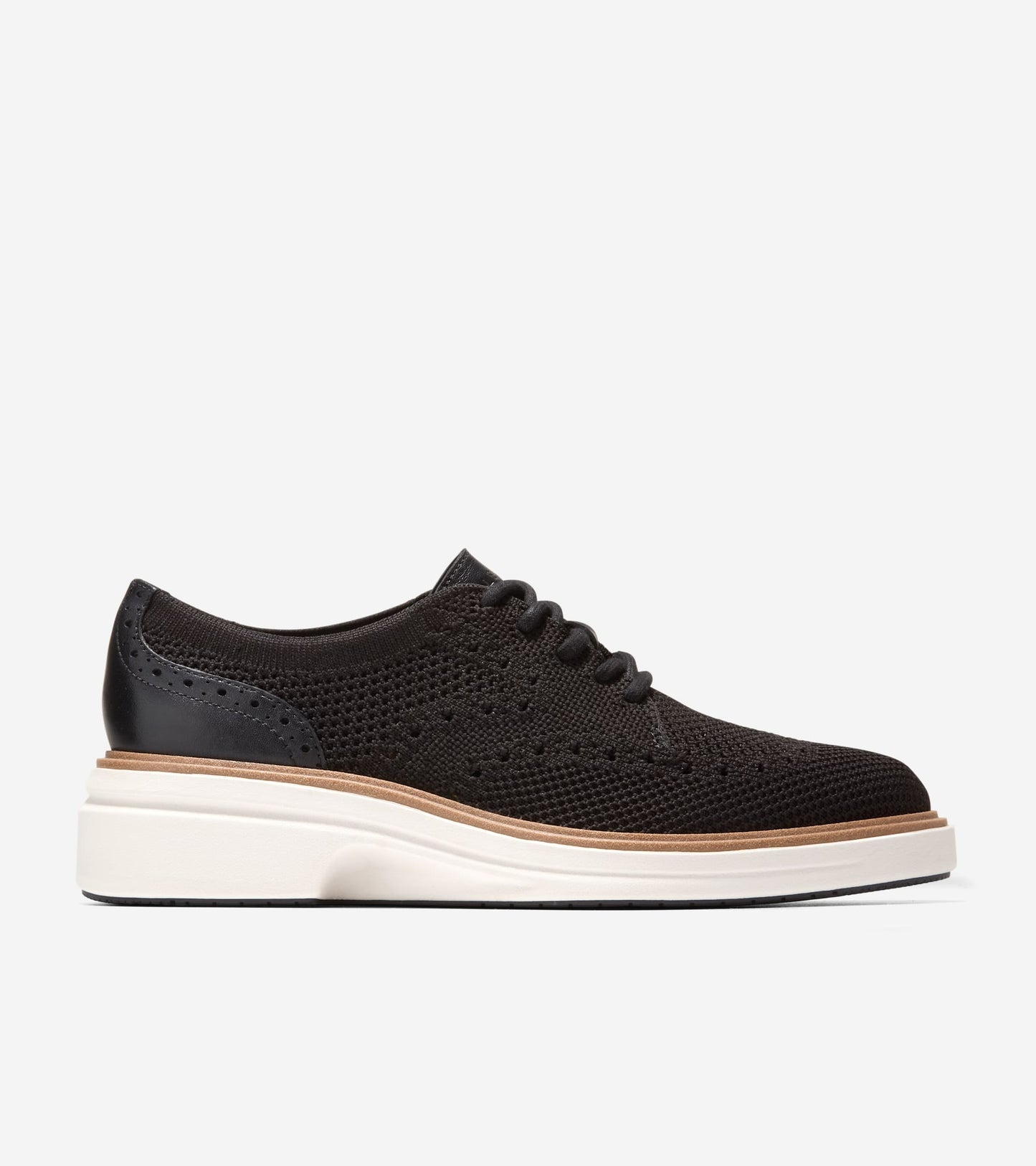 W36983:BLACK STITCHLITE / LTHR