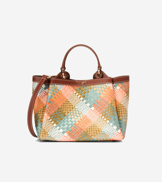 U08524:MULTI COLOR  WOVEN RAFFIA PRINT:0000