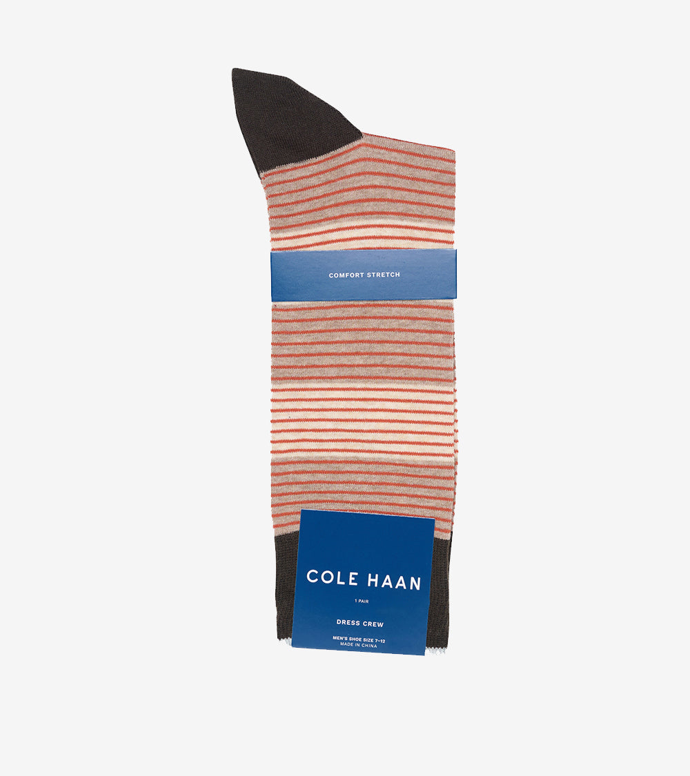 1PK MULTI STRIPE DRESS CREW