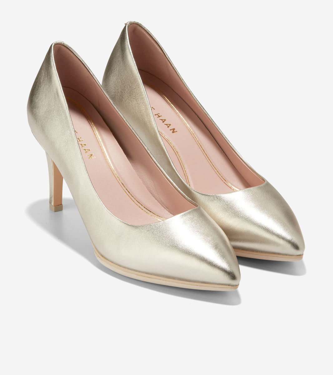 Cole haan gold heels on sale