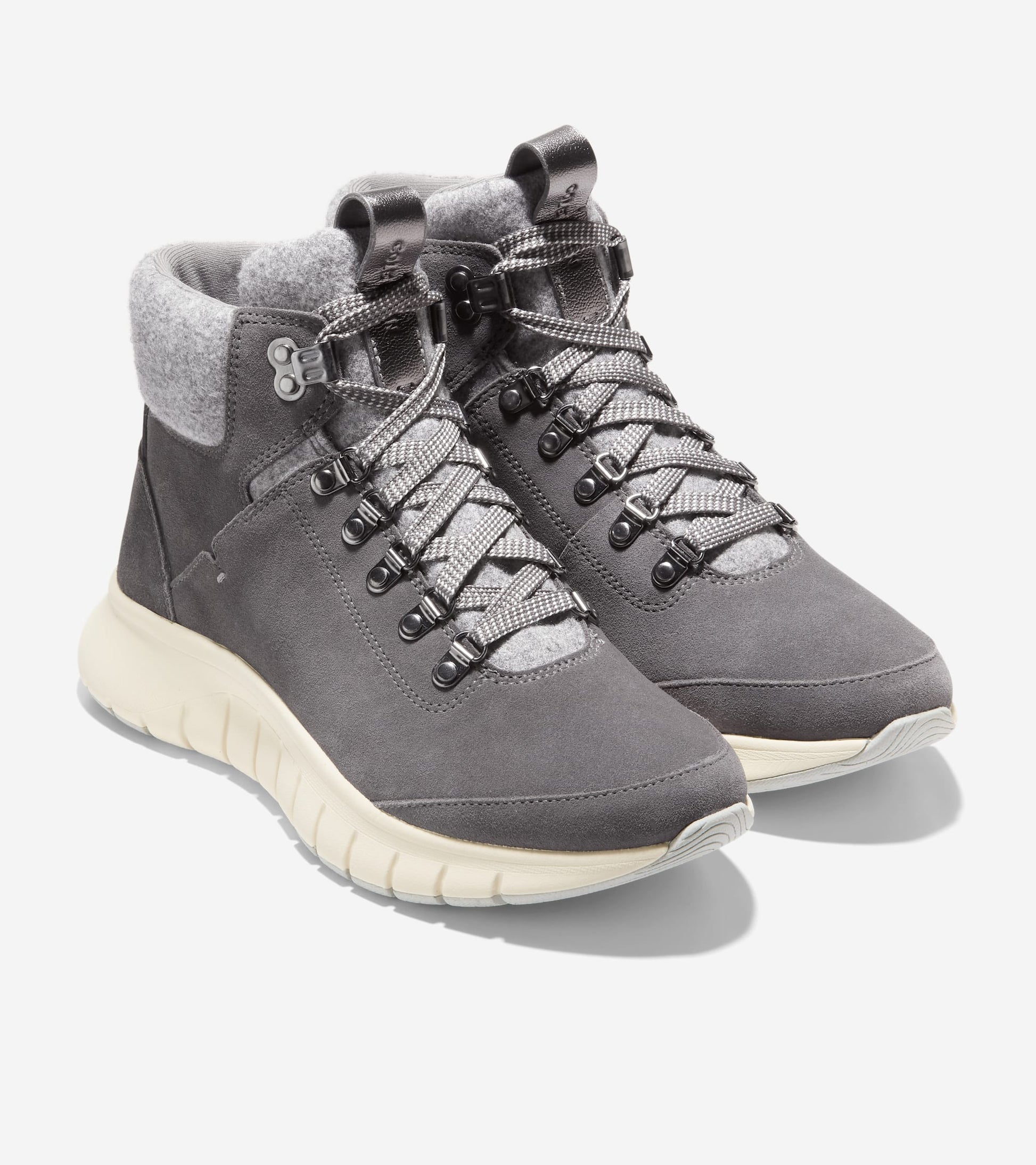 W29505:TORNADO SUEDE/GREY WOOL/IVORY WP