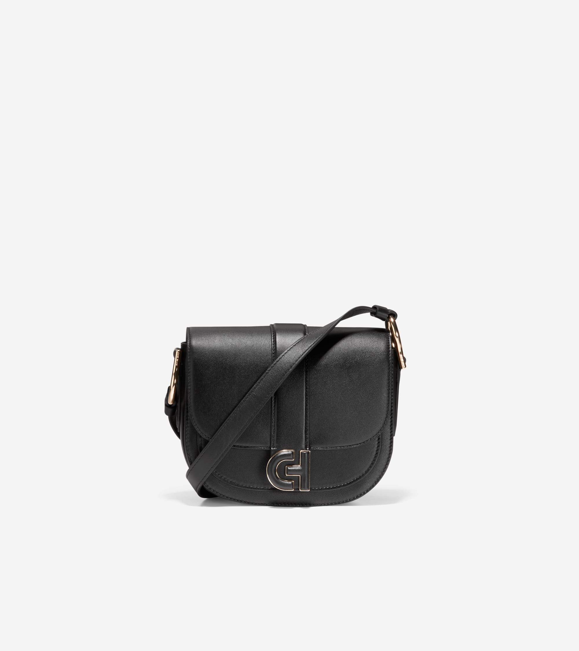 Coach black cheap saddle bag