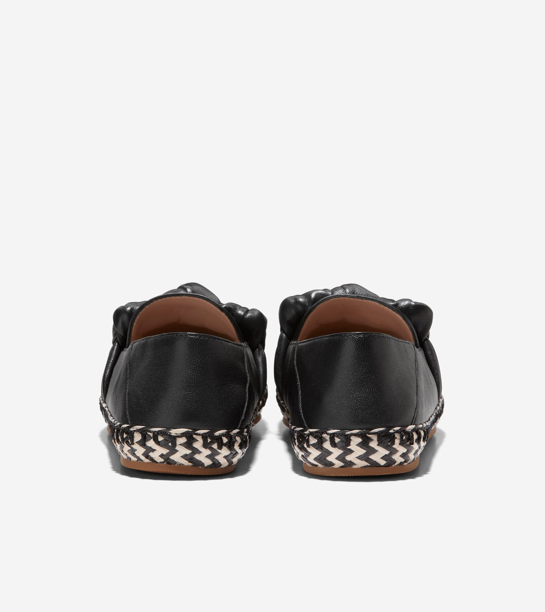W26289:BLACK NUDO/ BLACK & IVORY JUTE/ GUM OS